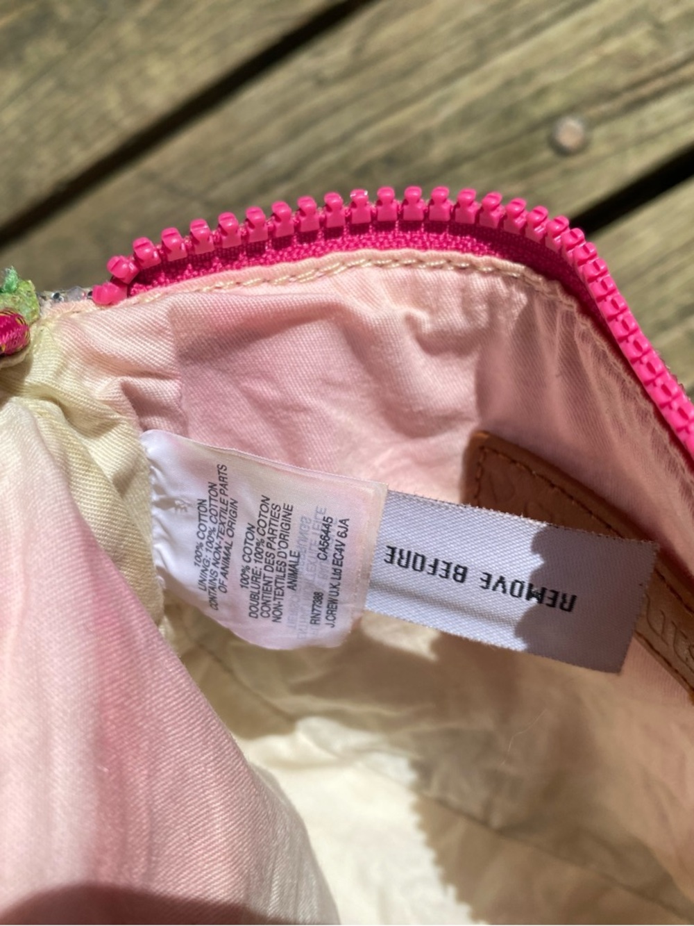 Vintage J. Crew Pink Glitter Watermelon Crossbody Bag Girlhoodcore Sparkly - Picture 5 of 7